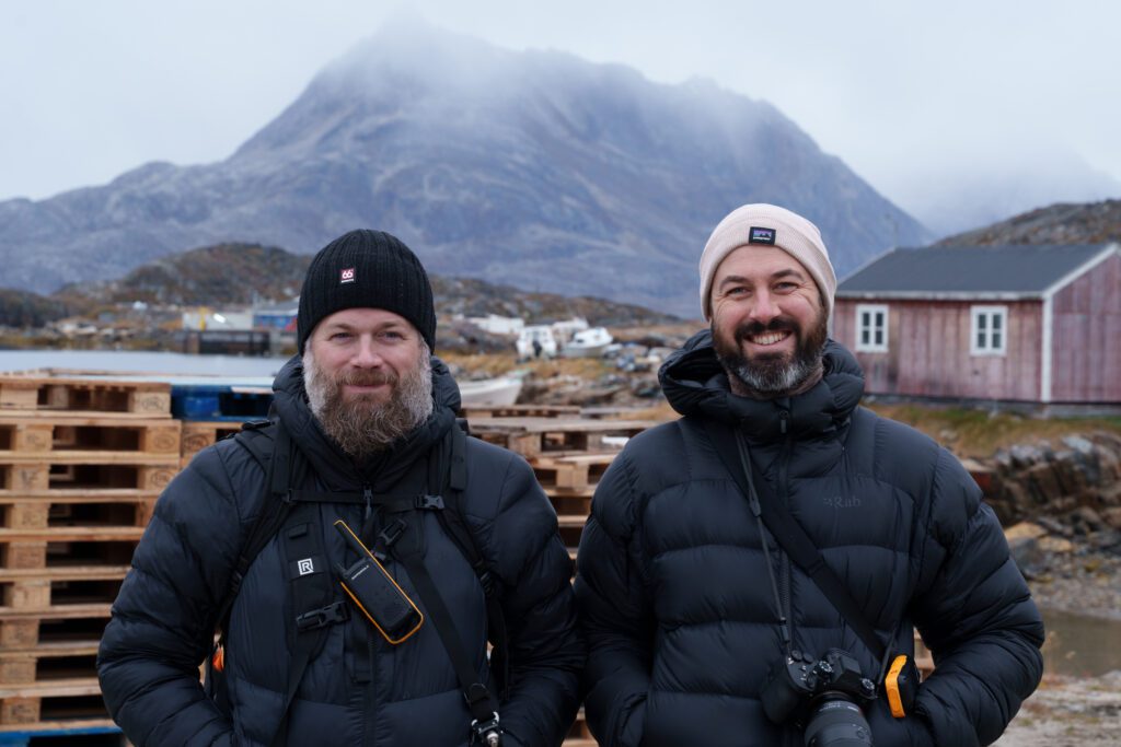 Jeroen Van Nieuwenhove & James Popsys in East Greenland during a photo workshop