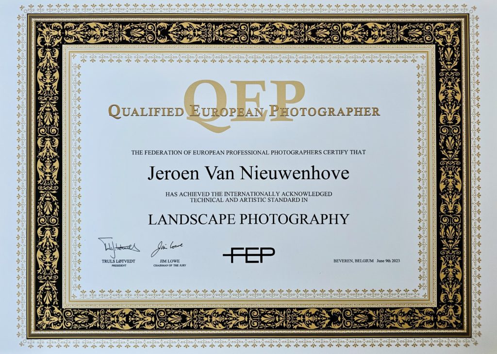 I Received the Qualified European Photographer (QEP) Qualification!
