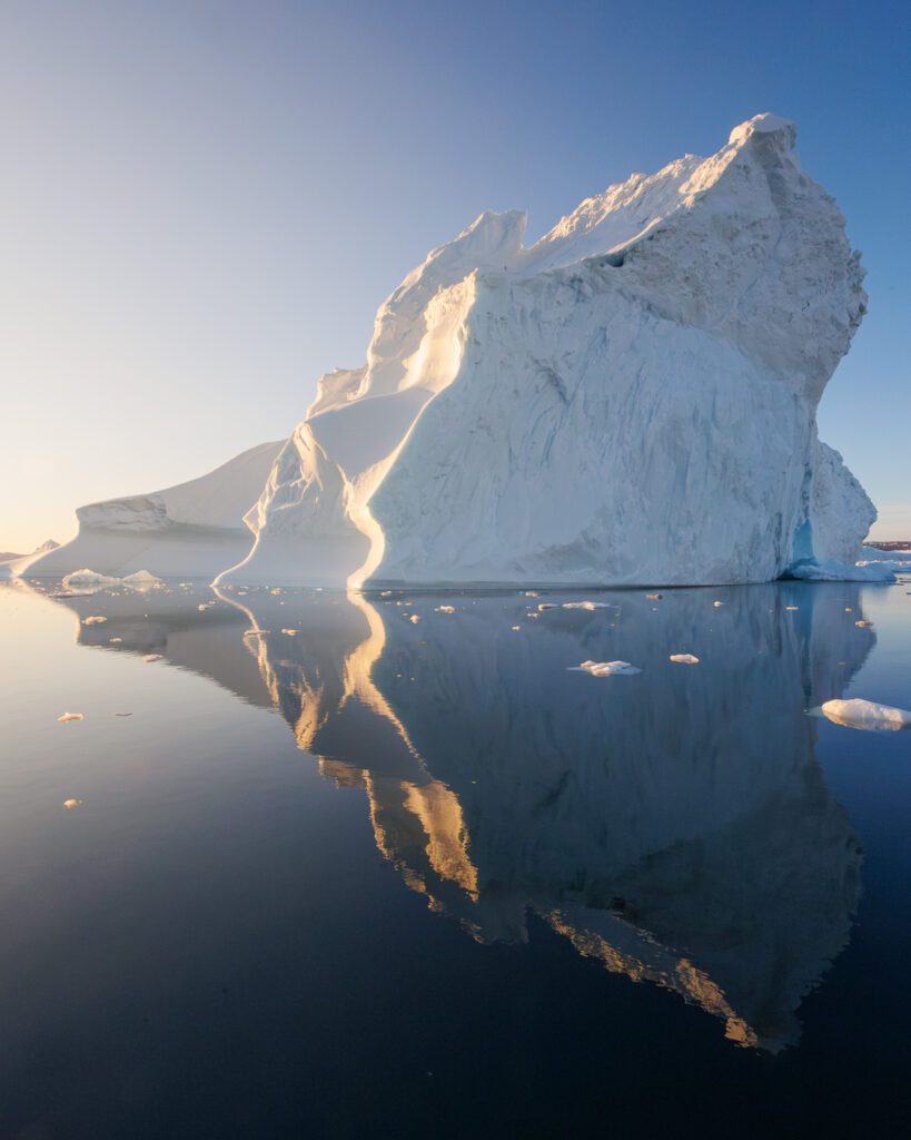 Iceberg reflection in the Ilulissat Icefjord