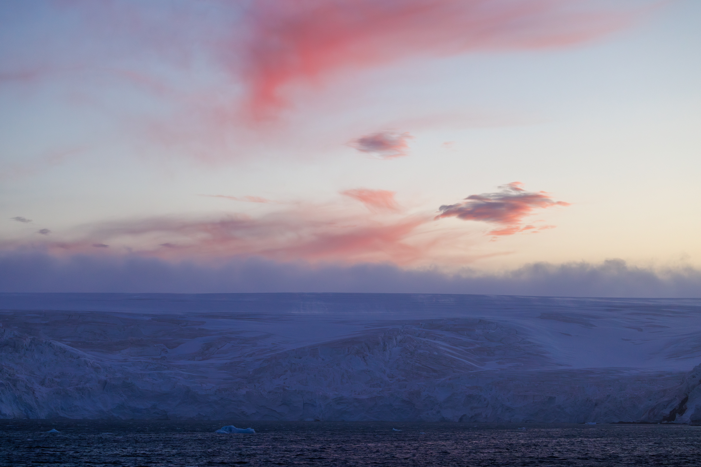 Our last sunrise on the South Shetland Islands.
