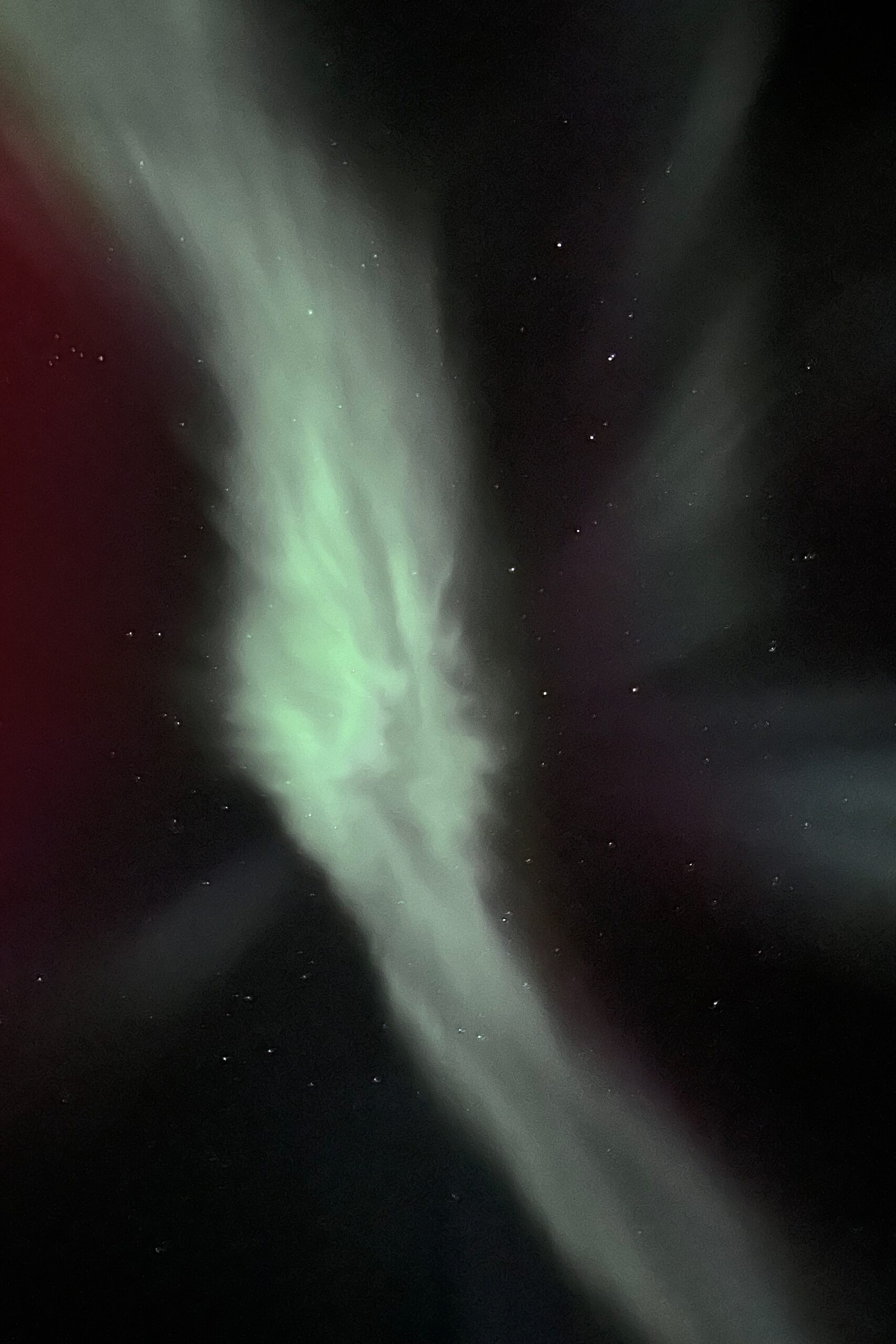 The Aurora Borealis photographed with an Apple iPhone 13 Pro.