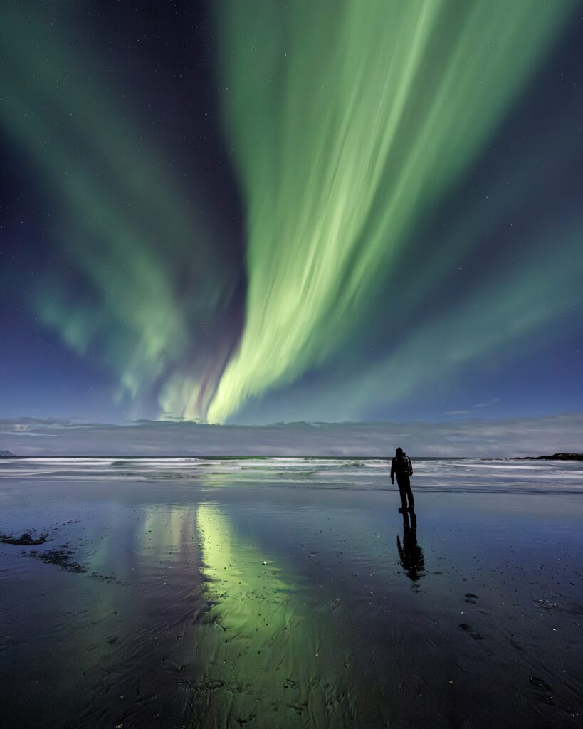 Photographing the Northern Lights Above Vestrahorn in Iceland Photographing the Northern Lights Above Vestrahorn in Iceland